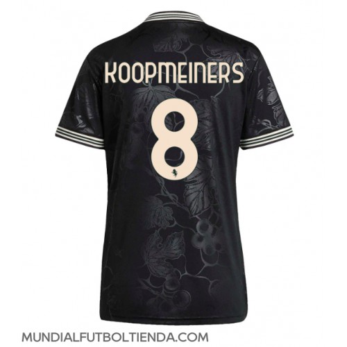 Camiseta Juventus Teun Koopmeiners #8 Tercera Equipación Replica 2025-26 para mujer mangas cortas
